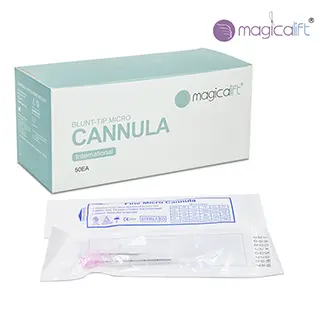 Magicalift 18g 50mm 70mm Micro Fine Disposable Blunt Tip Filler Cannula With Sharp Needle