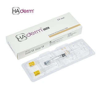 HAderm 1ml Superficial Wrinkle Filler Injection Hyaluronic Acid Dermal Filler