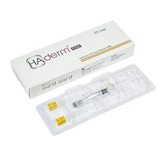 HAderm 1ml Superficial Wrinkle Filler Injection Hyaluronic Acid Dermal Filler